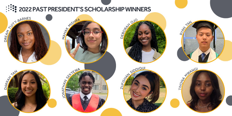 2022 past president's scholarship winners